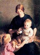 Page, Marie Danforth The Tenement Mother oil painting on canvas